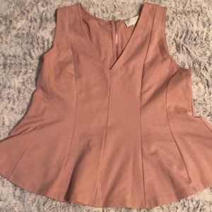 Forever 21+ Dusty Rose peplum blouse $13 Sz.2X
